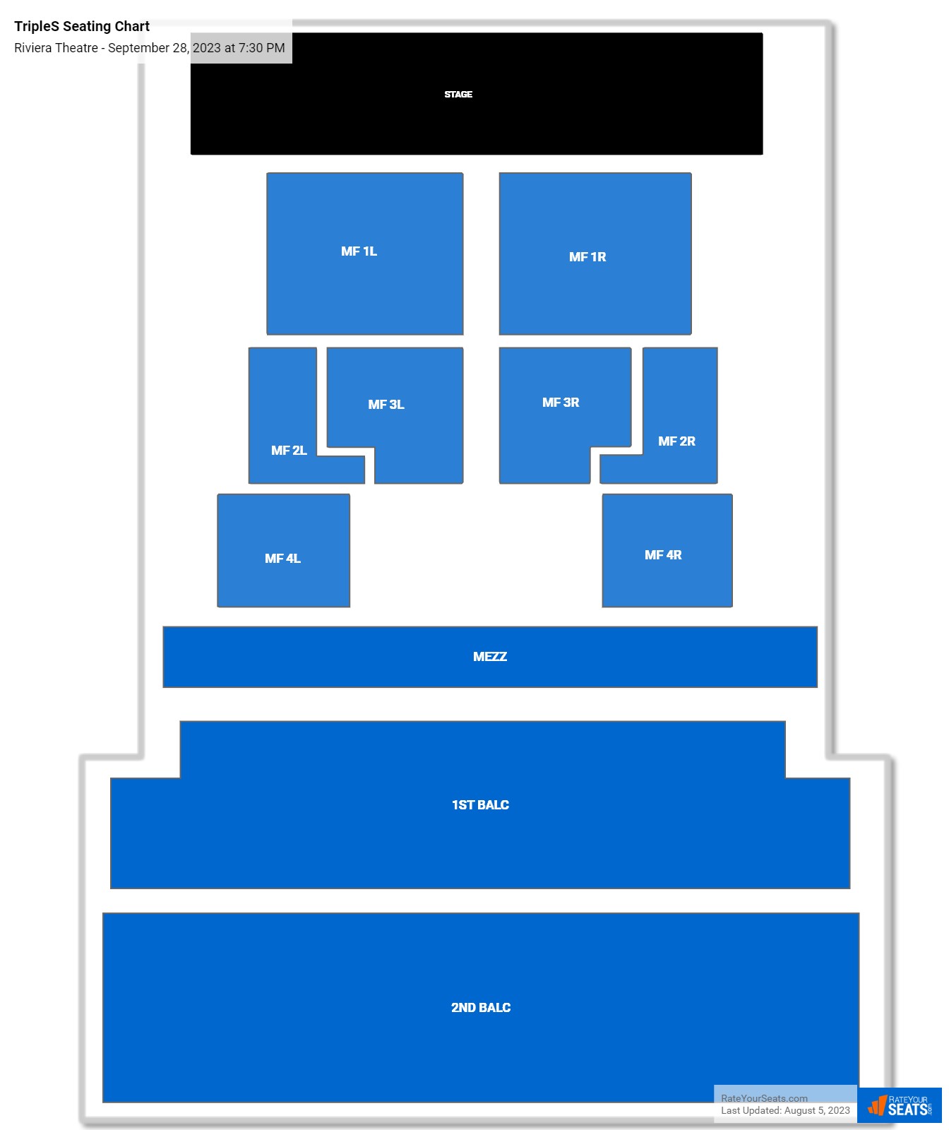 Riviera Theatre Seating Chart