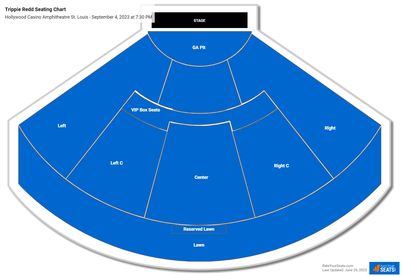 seating chart hollywood casino amphitheatre st louis
