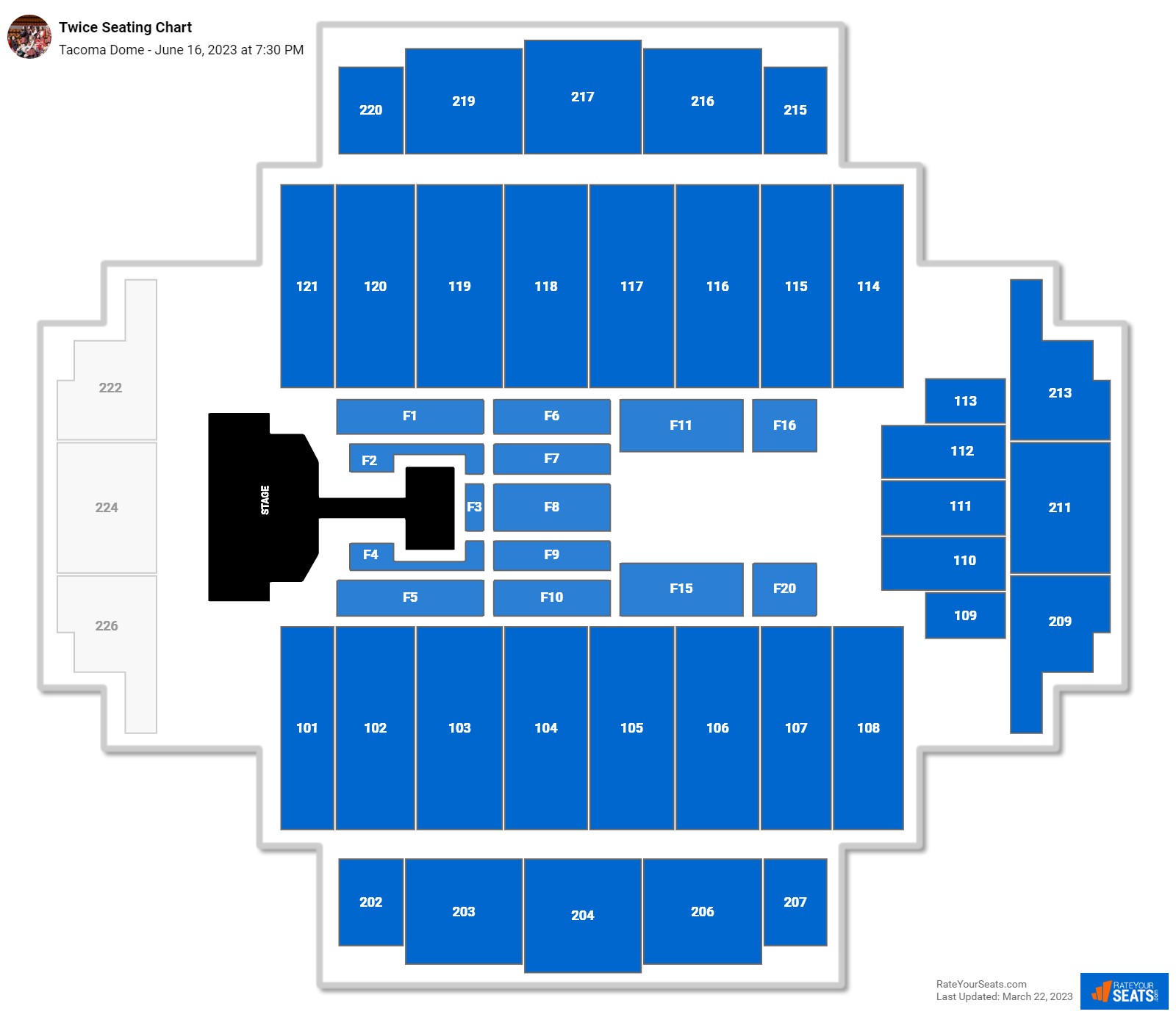 Dome Seating Chart