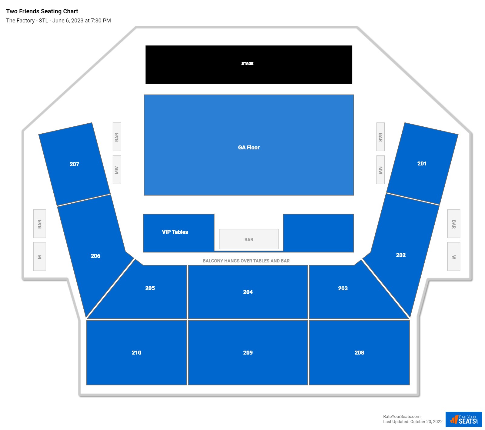 The Factory - STL Seating Chart - RateYourSeats.com