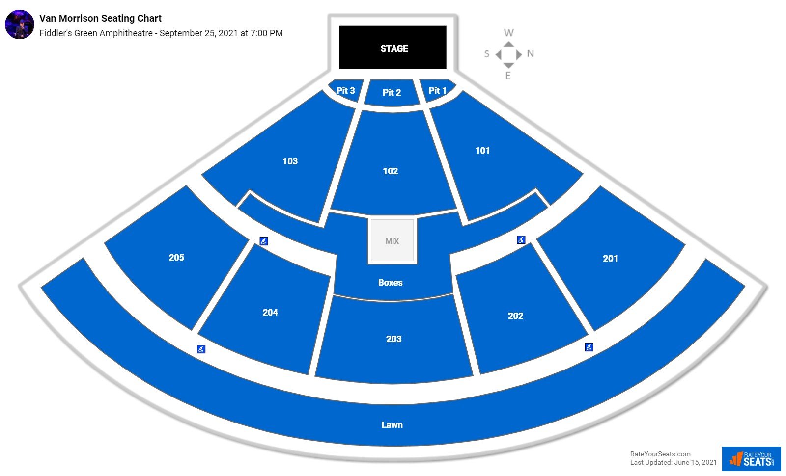 Fiddler's Green Amphitheatre Seating Chart - RateYourSeats.com