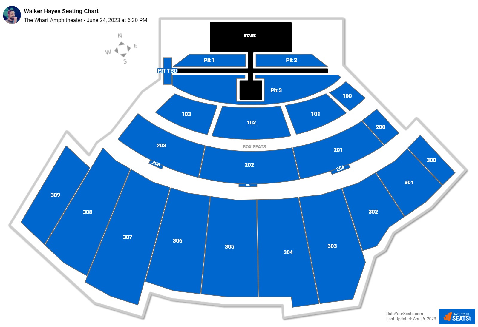 The Wharf Amphitheater Seating Chart