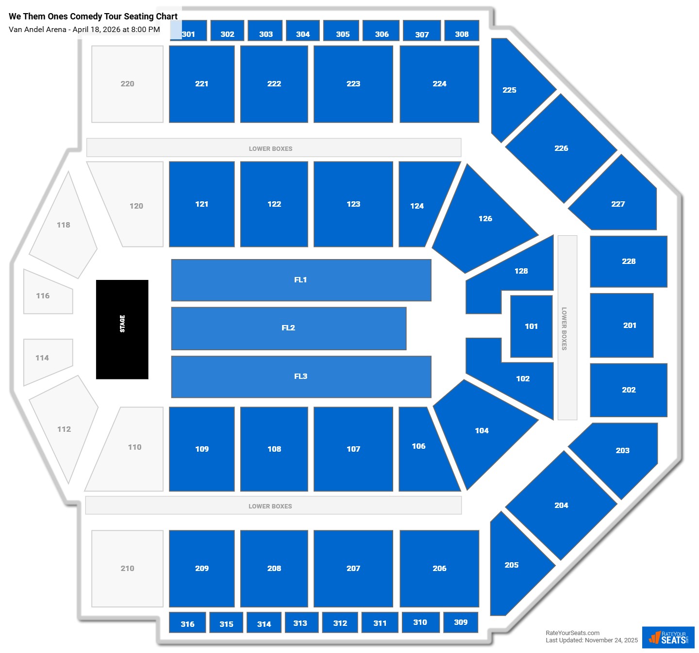 We Them Ones Comedy Tour seating chart Van Andel Arena