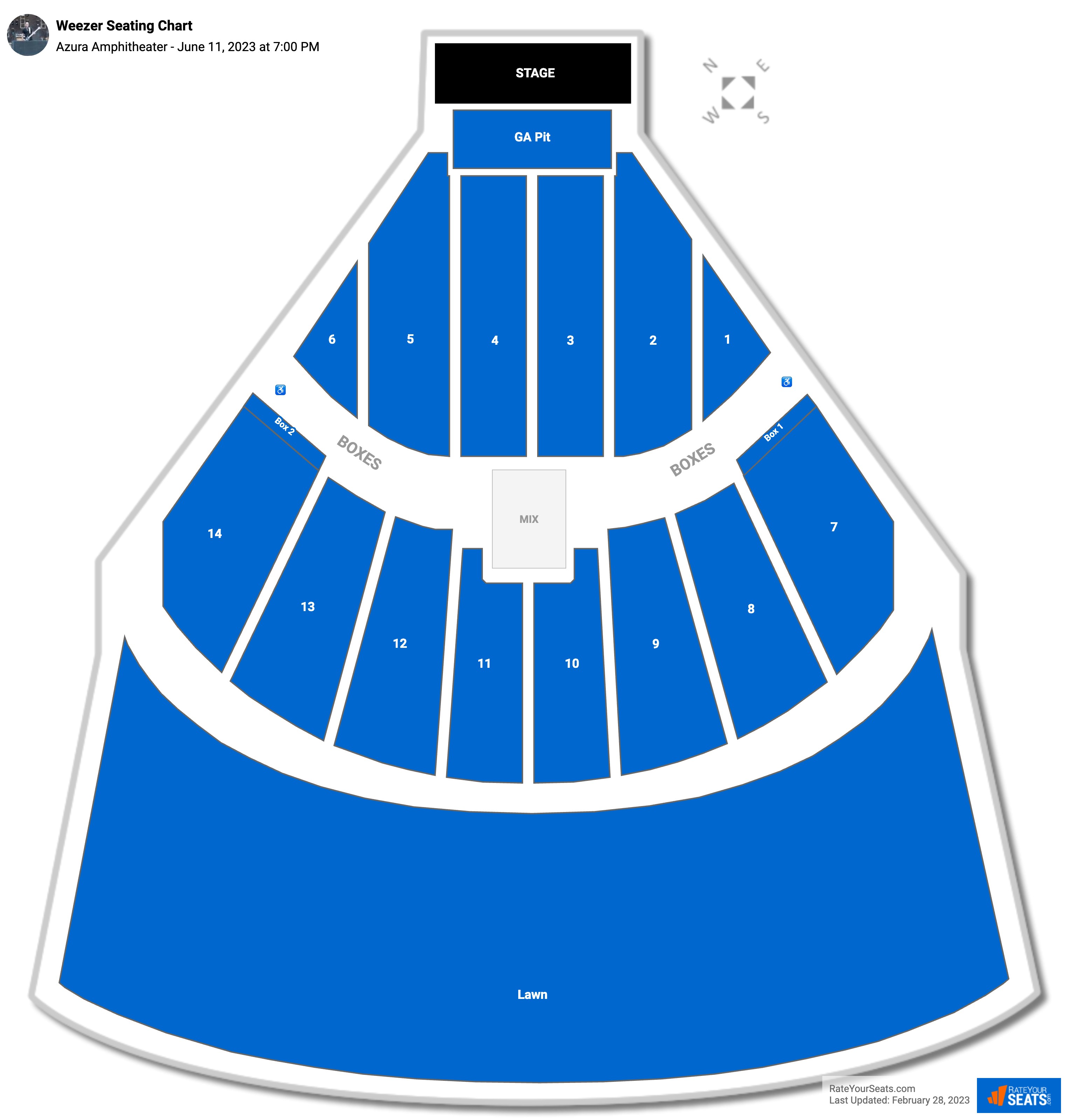 Azura Amphitheater Seating Chart