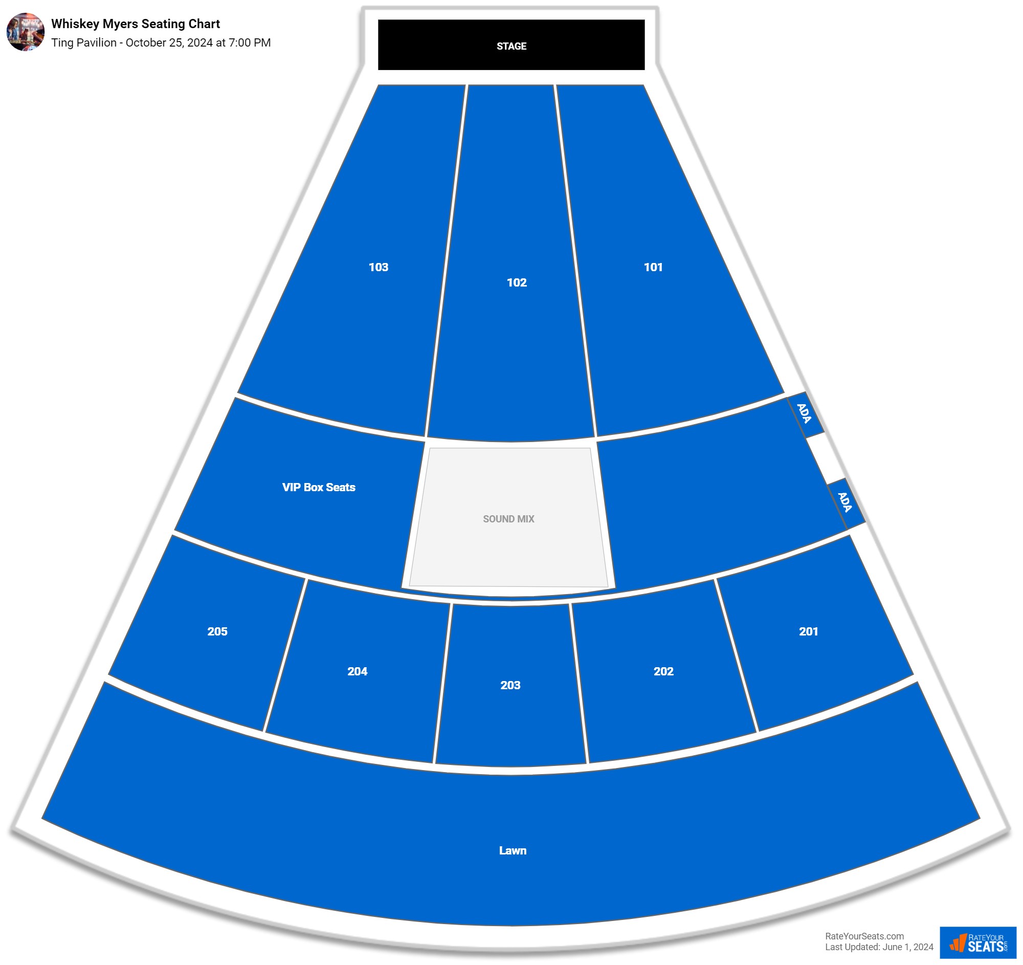 Ting Pavilion Seating Chart - RateYourSeats.com