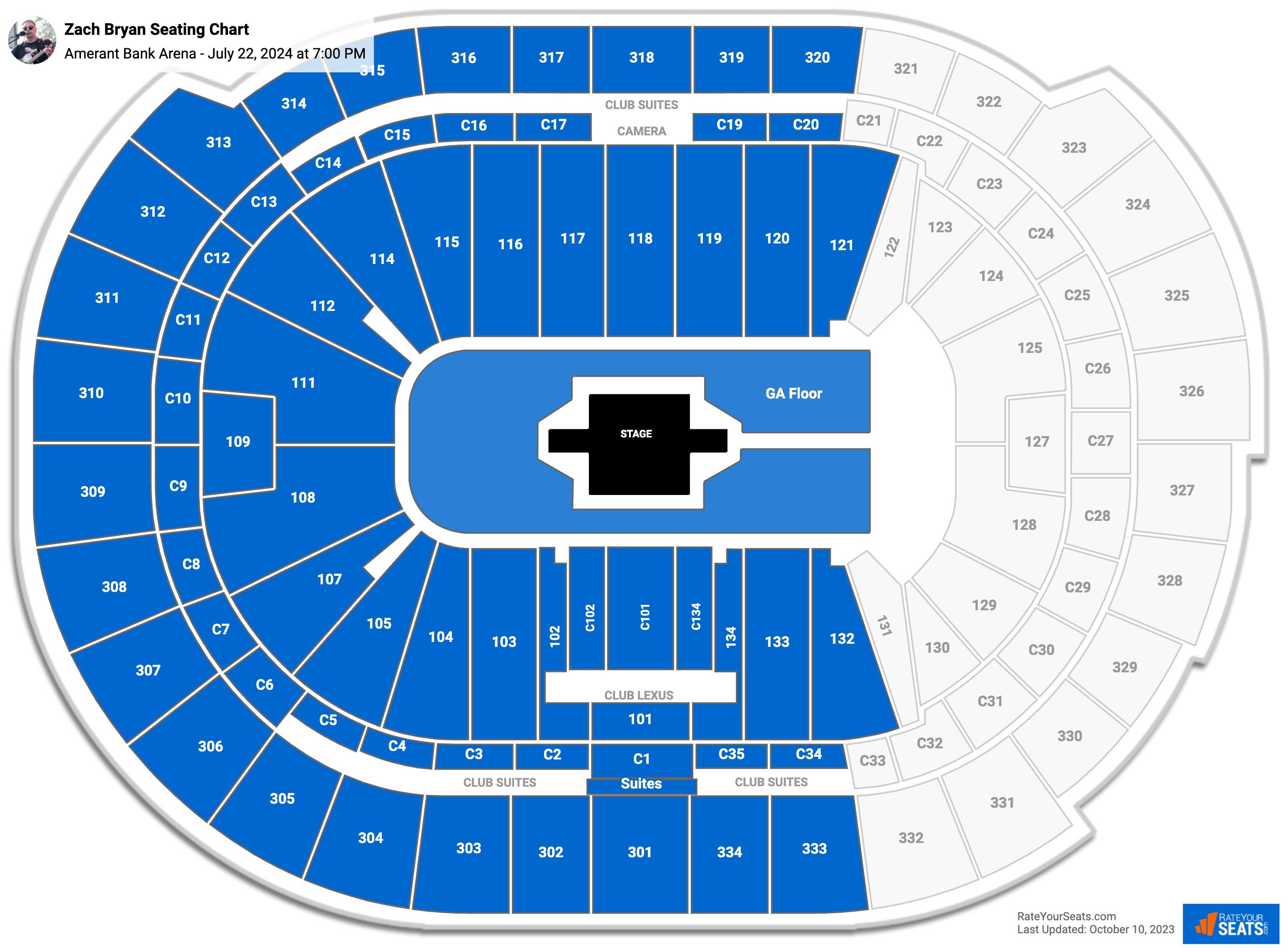 Amerant Bank Arena Concert Seating Chart