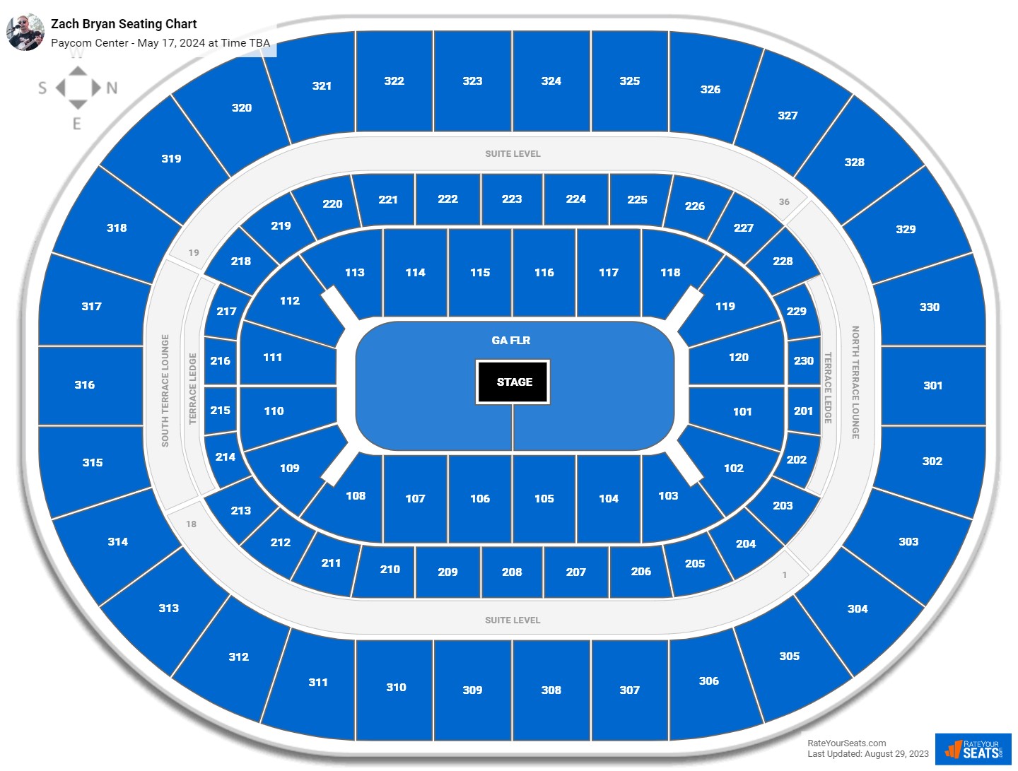 Center Concert Seating Chart