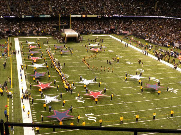 section 604, row 4 seat view  for football - caesars superdome