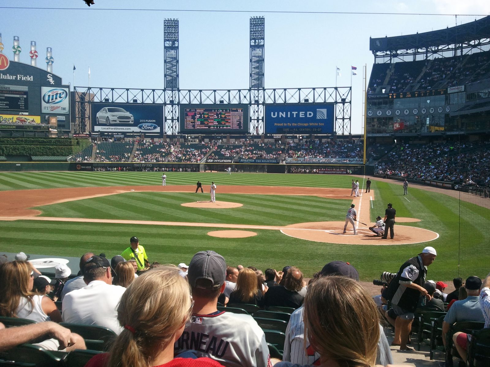 section 136, row 18 seat view  - guaranteed rate field