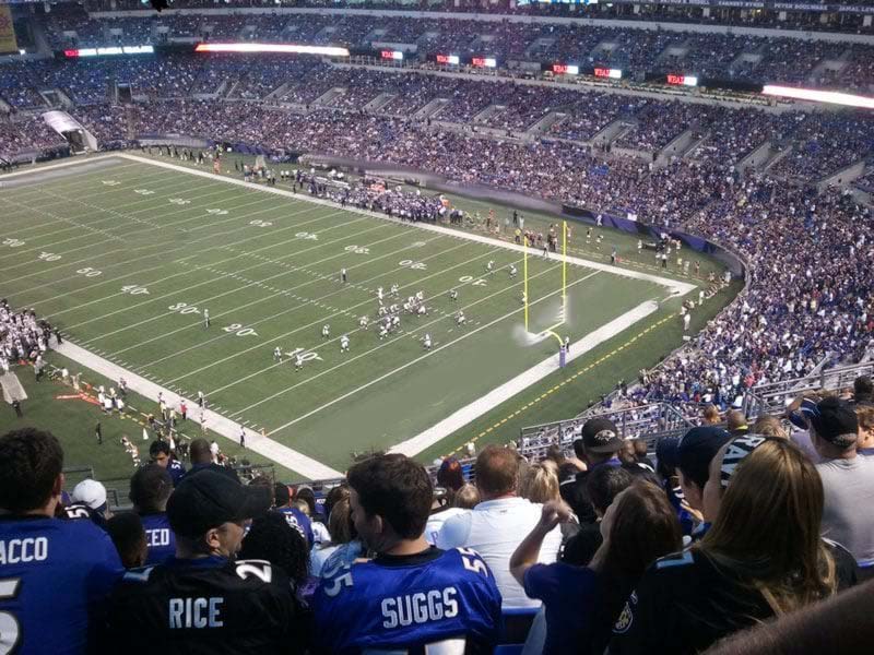 section 545, row 17 seat view  for football - m&t bank stadium