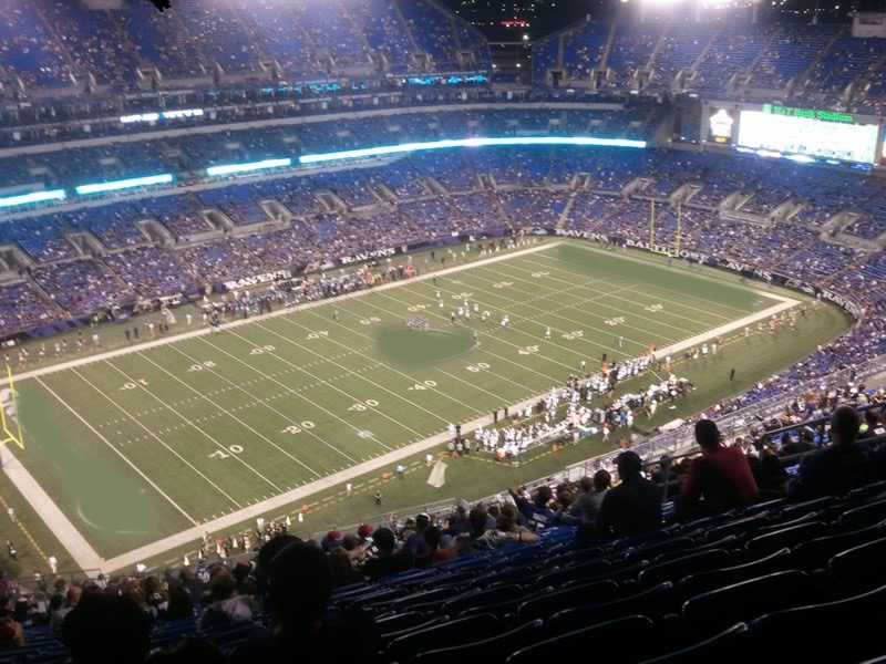 section 505, row 32 seat view  for football - m&t bank stadium