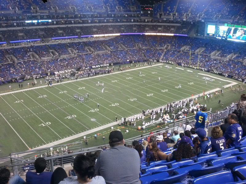section 504, row 14 seat view  for football - m&t bank stadium