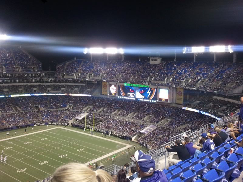 M&T Bank Stadium, section 529, home of Baltimore Ravens, page 1