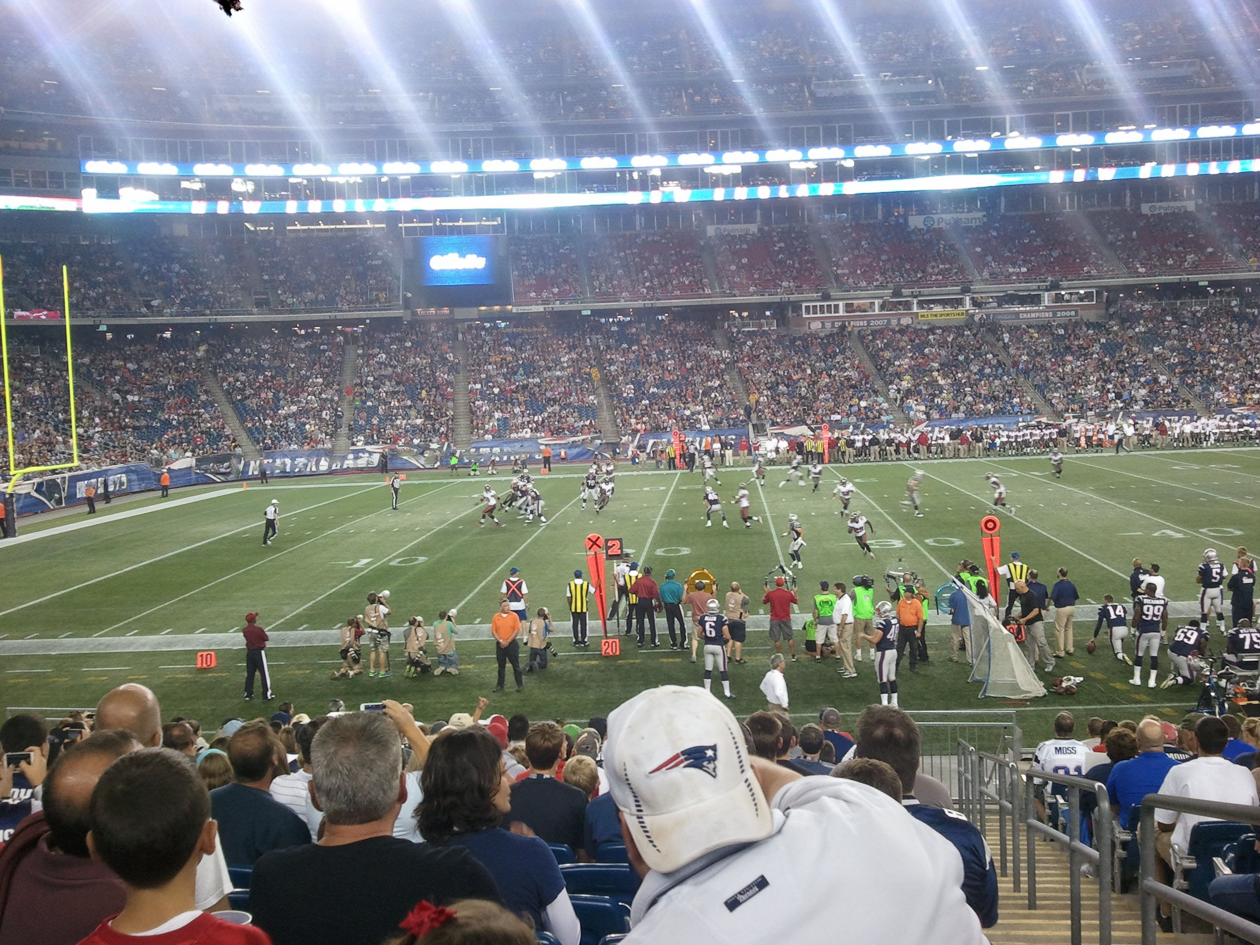 section 112, row 18 seat view  for football - gillette stadium
