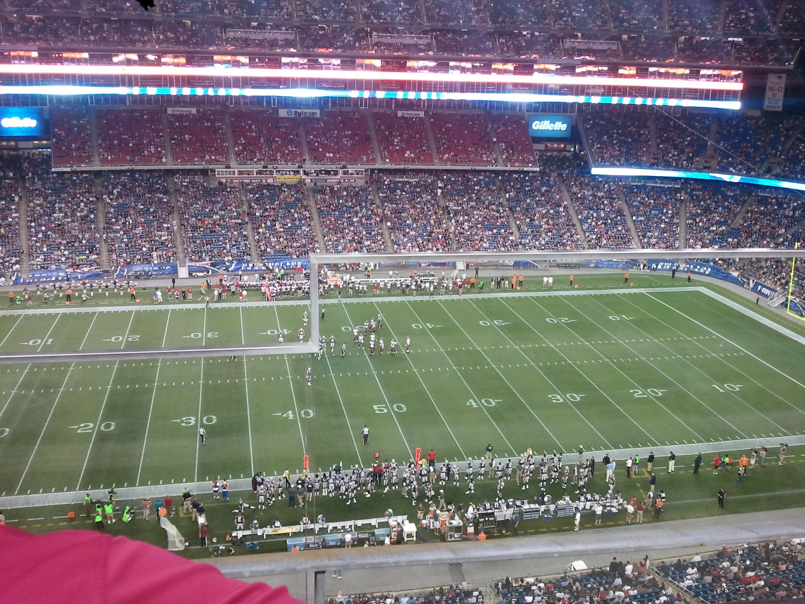 section 311, row 2 seat view  for football - gillette stadium
