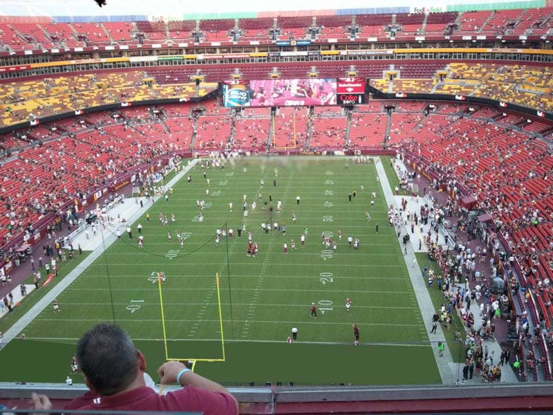 section 413, row 5 seat view  - fedexfield
