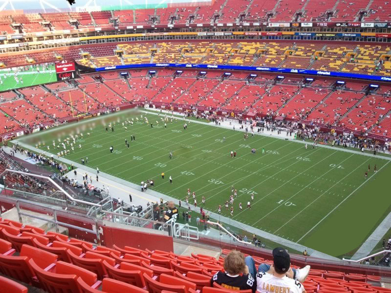 section 422, row 14 seat view  - fedexfield