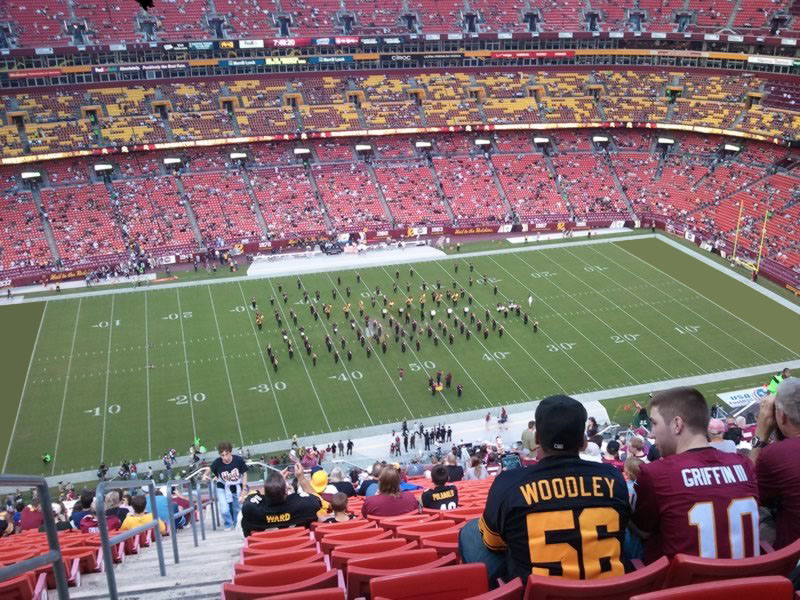 section 402, row 27 seat view  - fedexfield