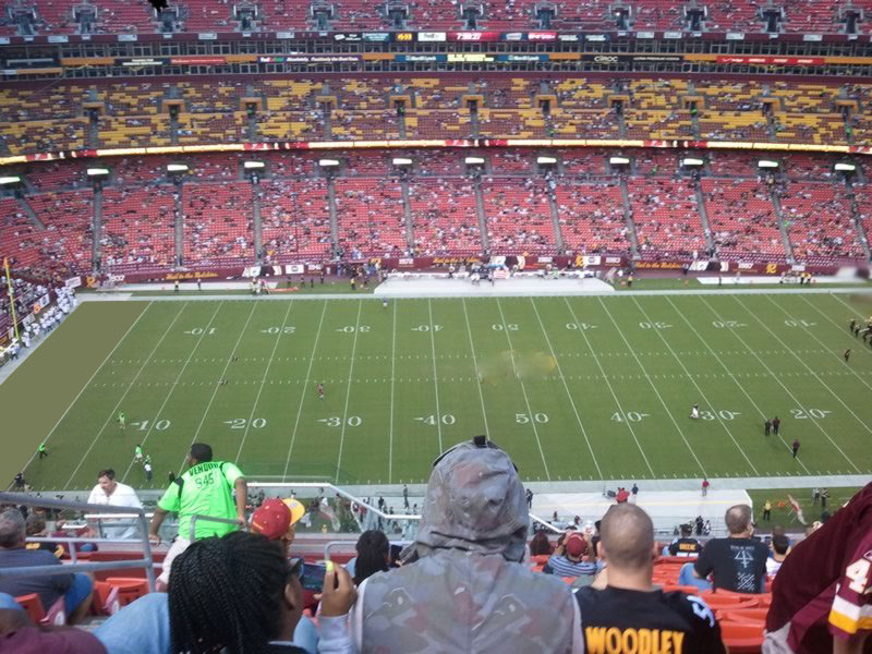 section 401, row 17 seat view  - fedexfield