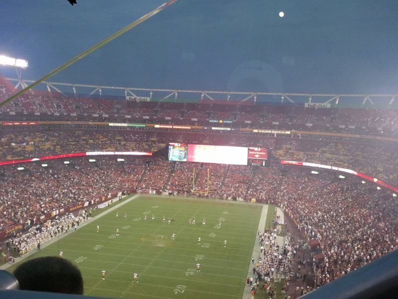 section 412, row 4 seat view  - fedexfield