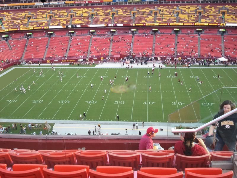 section 427, row 7 seat view  - fedexfield