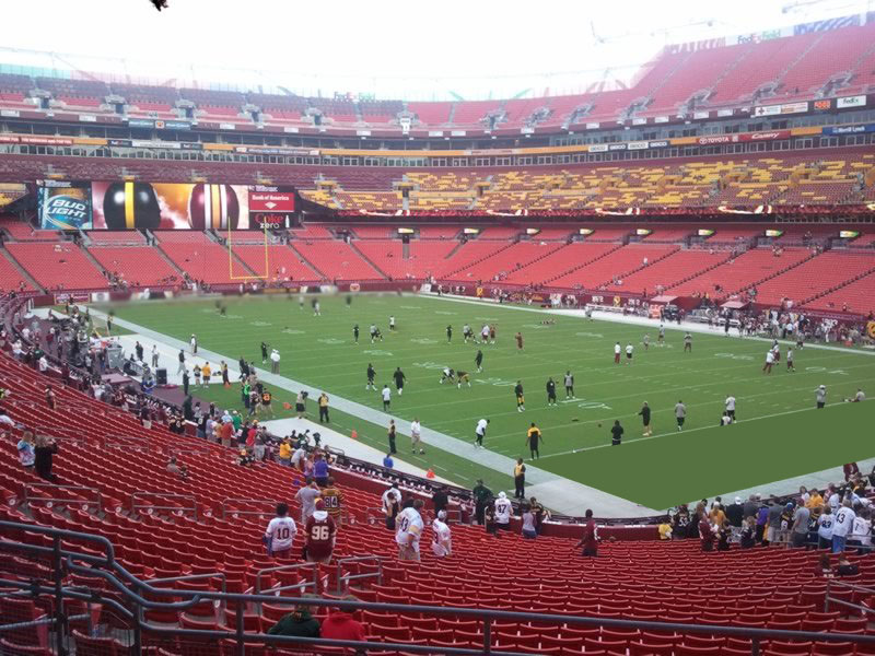 section 215 seat view  - fedexfield