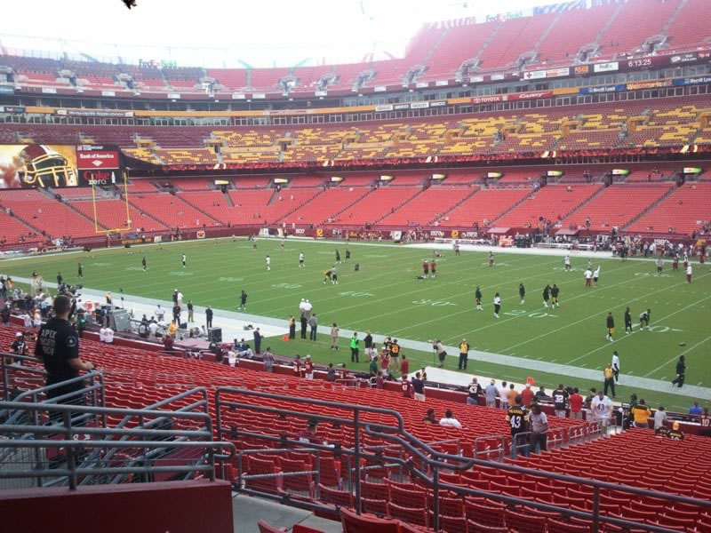 section 217 seat view  - fedexfield