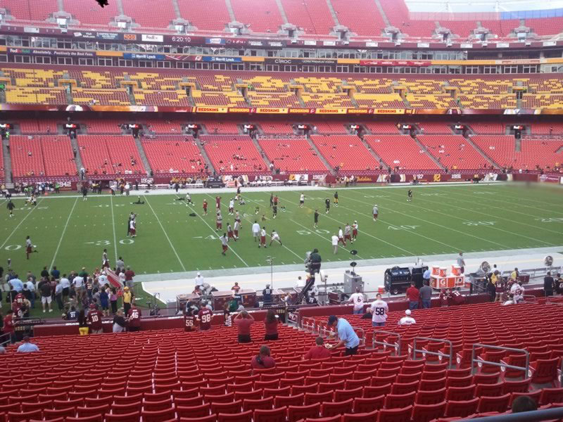section 202 seat view  - fedexfield
