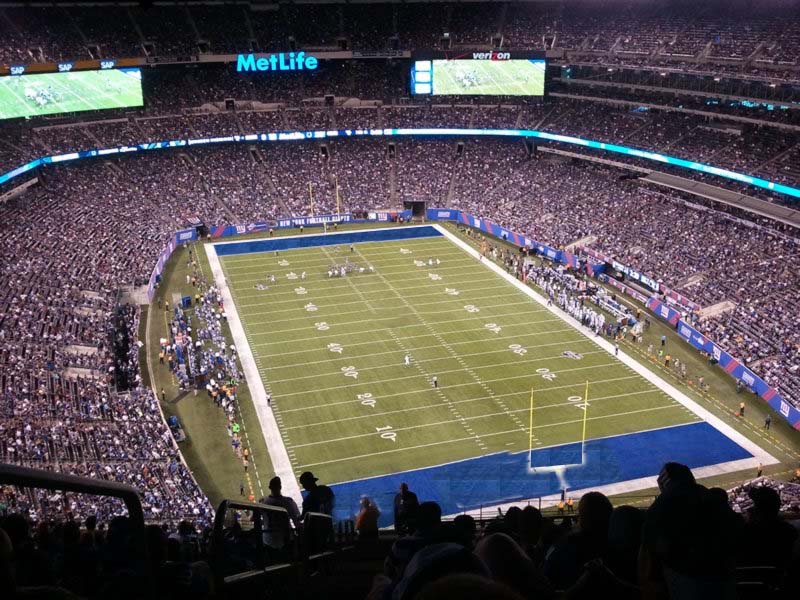 section 303, row 23 seat view  for football - metlife stadium