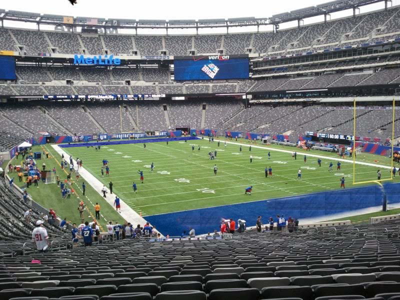 section 104, row 39 seat view  for football - metlife stadium