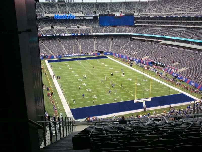 section 203b, row 18 seat view  for football - metlife stadium