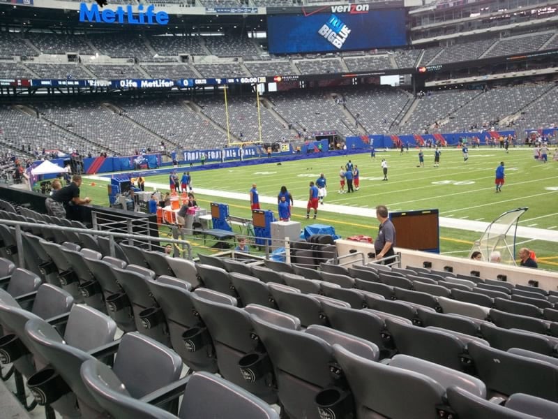 section 111a, row 10 seat view  for football - metlife stadium