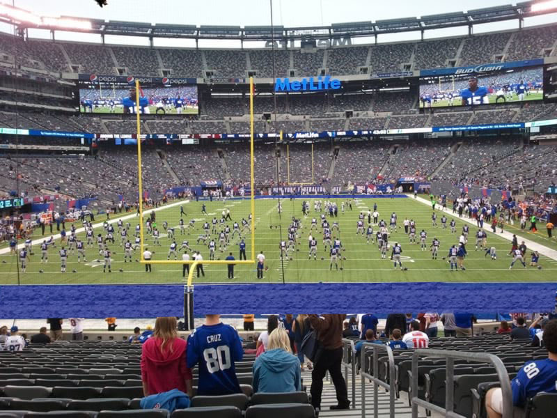 section 126, row 24 seat view  for football - metlife stadium
