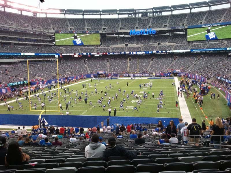 section 124, row 39 seat view  for football - metlife stadium