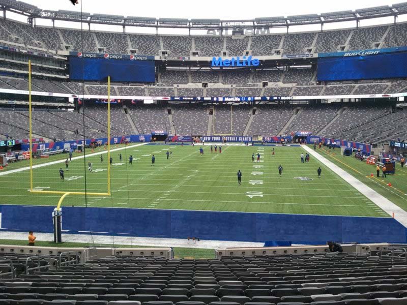 MetLife Stadium, section 124, home of New York Jets, New York