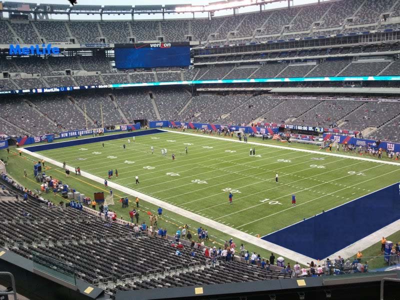 section 207a seat view  for football - metlife stadium