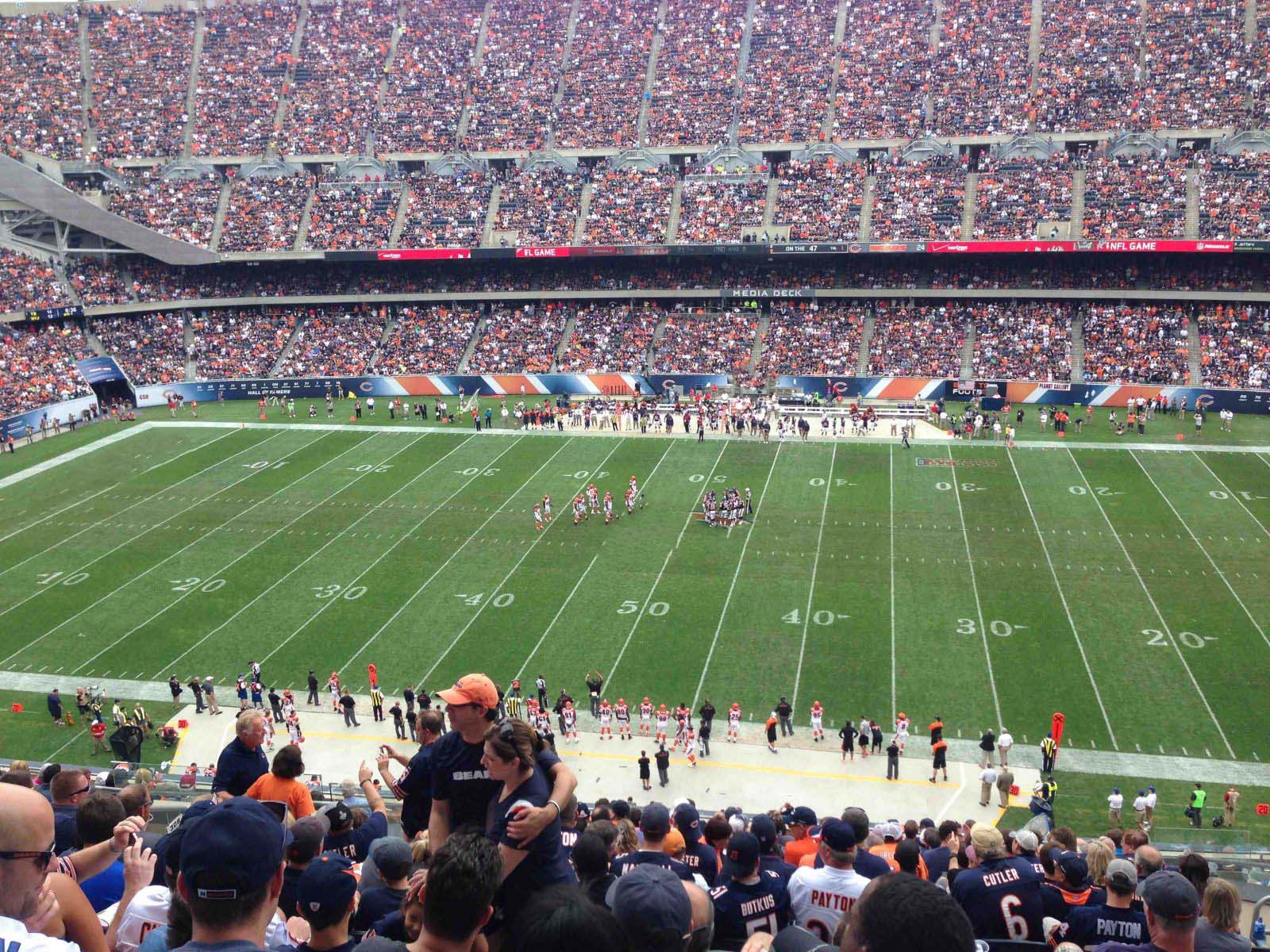 section 308, row 18 seat view  for football - soldier field