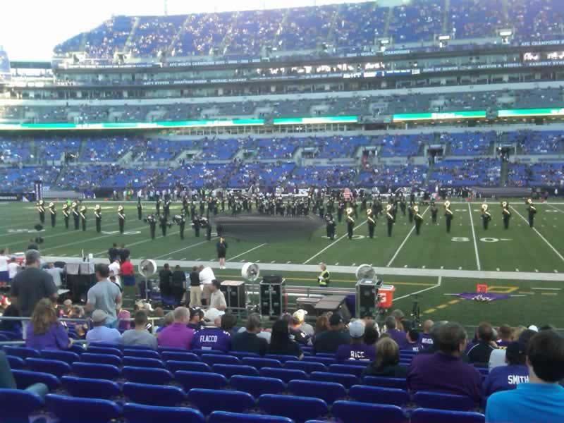 section 152, row 12 seat view  for football - m&t bank stadium
