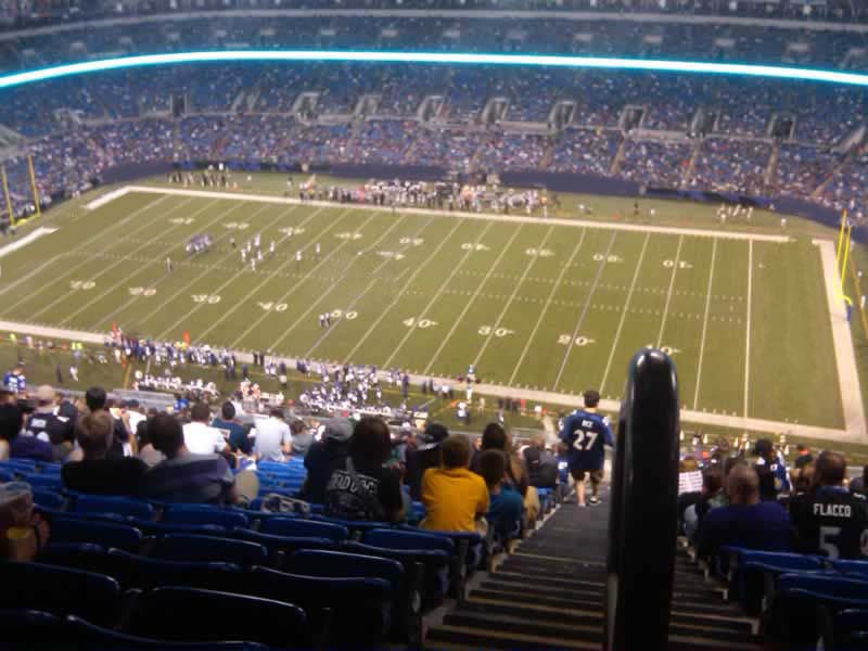 section 523, row 32 seat view  for football - m&t bank stadium