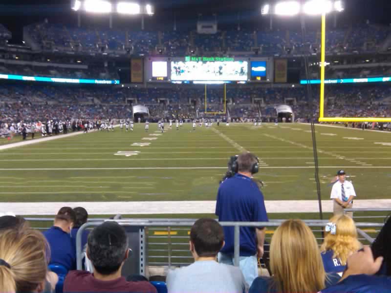 section 141, row 7 seat view  for football - m&t bank stadium