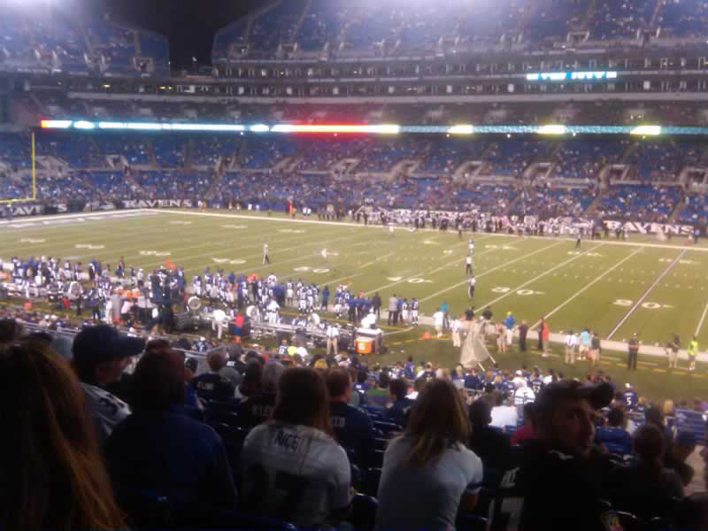 section 124, row 34 seat view  for football - m&t bank stadium