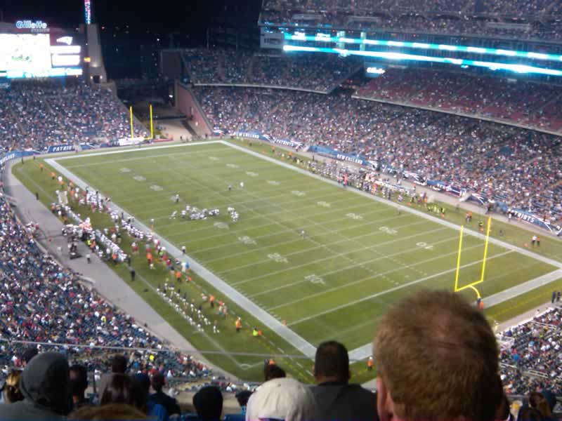 section 322, row 7 seat view  for football - gillette stadium