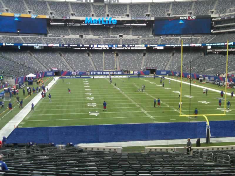 MetLife Stadium, section 124, home of New York Jets, New York