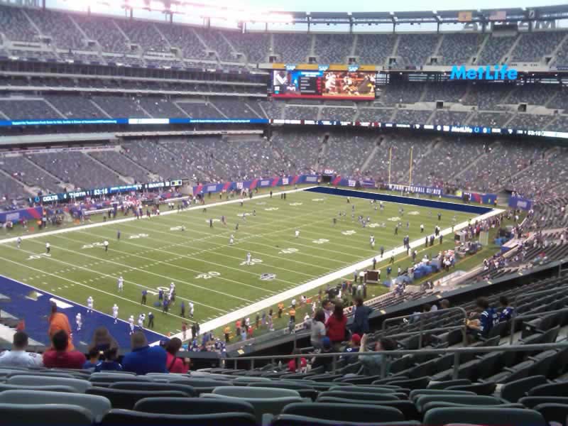 section 245a seat view  for football - metlife stadium
