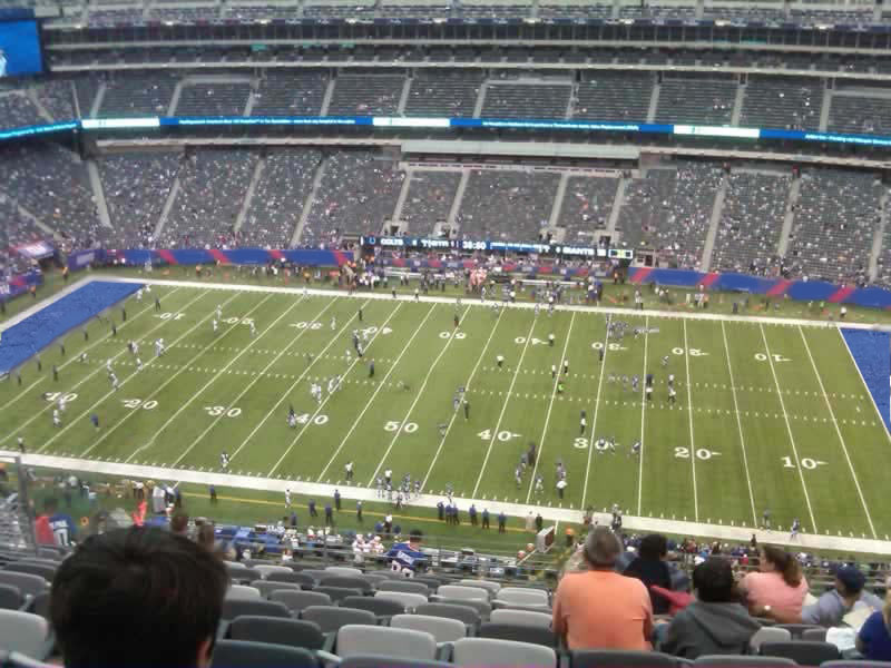 section 337 seat view  for football - metlife stadium
