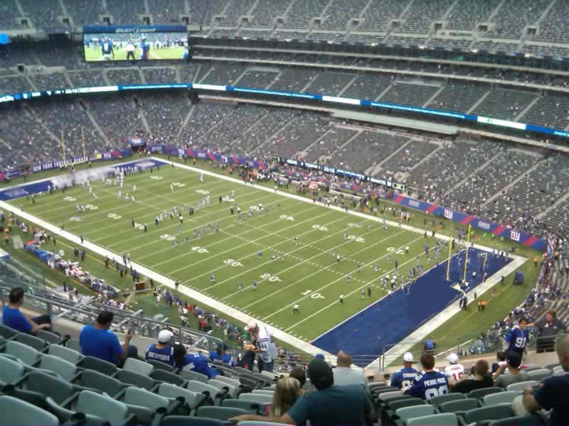 section 332 seat view  for football - metlife stadium