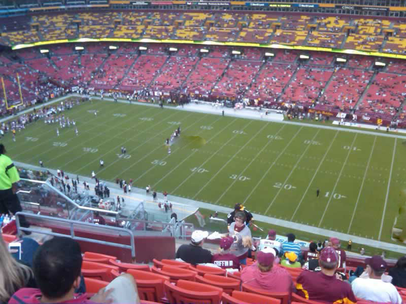 section 451, row 14 seat view  - fedexfield