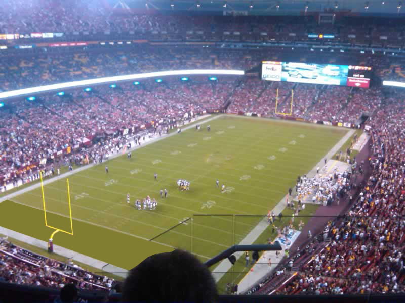 section 437, row 7 seat view  - fedexfield