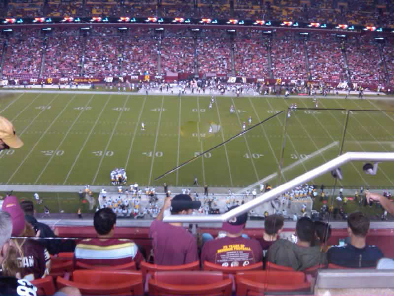 section 428, row 6 seat view  - fedexfield