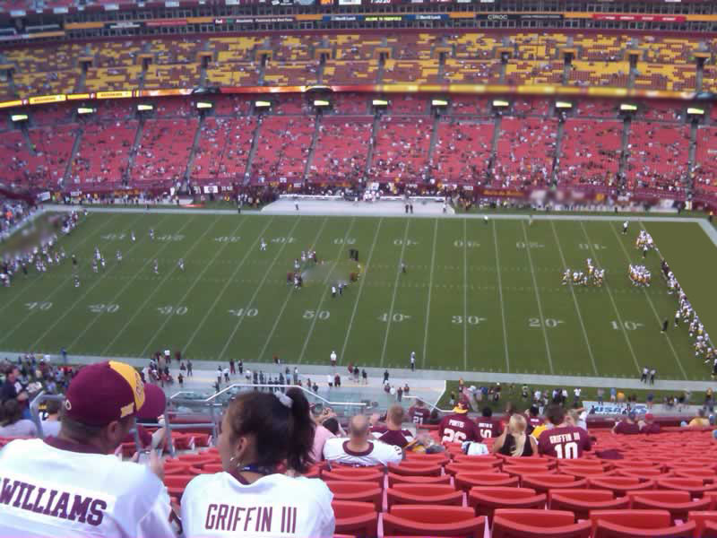 section 453, row 22 seat view  - fedexfield
